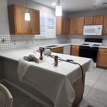 Kelly's Custom Floors - a kitchen being remodeled - Flooring Near Me
