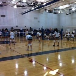 Woodbury Middle School - Volleyball in the gym