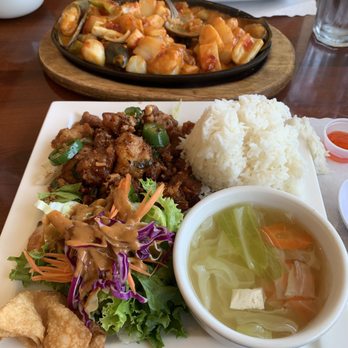 Thai Bamboo - 1. House Special Lunch Combo Sizzling Seafood - Thai Near Me - Northridge, California Thai Bamboo - 1. House Special Lunch Combo Sizzling Seafood - Thai Near Me - Northridge, California