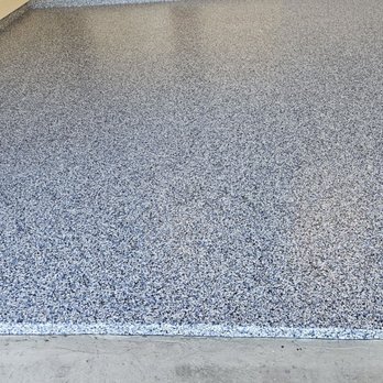 Epoxy Technology Coatings - Left side of garage. - Flooring Near Me - Richmond, Texas
