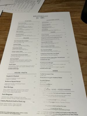 Menu photo 3 Brasswood Bar + Kitchen Saint Helena, CA