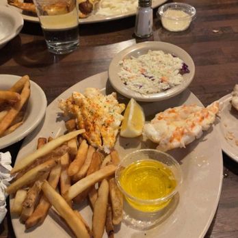 Bob Chinn's Crab House - 2pc 5 Oz lobster tails with fries and cole slaw - Seafood Near Me - Wheeling, Illinois