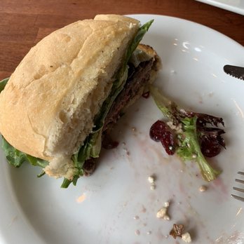 The SnakeBite Restaurant - The Grand Teton Burger split with spouse and a side house salad. - Burgers Near Me - Idaho Falls, Idaho