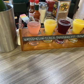 Old River Grill - Riverlakes Plaza - Mimosa flight - $25. - Breakfast & Brunch Near Me - Bakersfield, California Old River Grill - Riverlakes Plaza - Mimosa flight - $25. - Breakfast & Brunch Near Me - Bakersfield, California