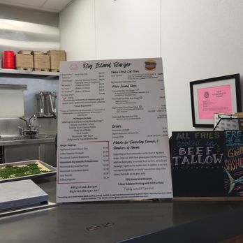 Big Island Burger - Menu - Burgers Near Me - Urban Honolulu, Hawaii