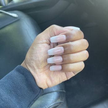 La nails & spa - Pink and white ombré full set - Nail Salons Near Me - Sacramento, California La nails & spa - Pink and white ombré full set - Nail Salons Near Me - Sacramento, California