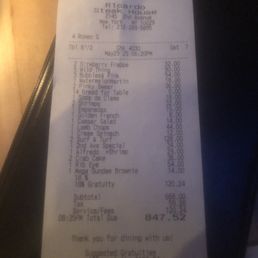 My Bill for 7 people My Bill for 7 people