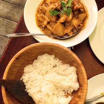 Mamak - Kai Ayam (chicken in curry with potatoes) with the white rice that comes with it - Very good! - Malaysian Near Me - Doraville, Georgia Mamak - Kai Ayam (chicken in curry with potatoes) with the white rice that comes with it - Very good! - Malaysian Near Me - Doraville, Georgia