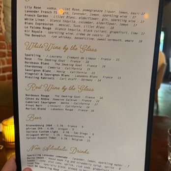 The Smoking Goat - Drink menu - French Near Me - San Diego, California The Smoking Goat - Drink menu - French Near Me - San Diego, California