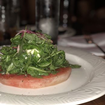 Soco Thornton Park - Watermelon Arugula Salad with Goat Cheese - Southern Near Me - Orlando, Florida Soco Thornton Park - Watermelon Arugula Salad with Goat Cheese - Southern Near Me - Orlando, Florida