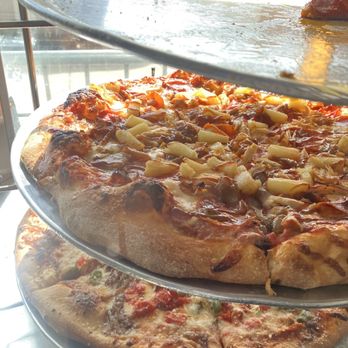 Sgt. Pepperoni's - two pizzas on a metal tray - Pizza Near Me - Detroit, Michigan Sgt. Pepperoni's - two pizzas on a metal tray - Pizza Near Me - Detroit, Michigan