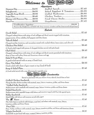 Menu photo 5 The Pita Cafe Birmingham, AL Menu photo 5 The Pita Cafe Birmingham, AL