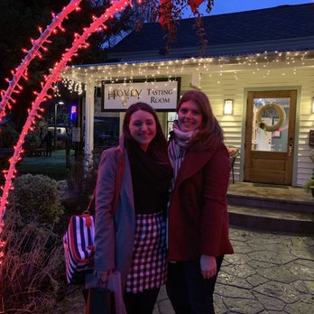 Hovey Winery - After an amazing tasting at Hovey with their festive Christmas decorations - Wineries Near Me - Murphys, California
