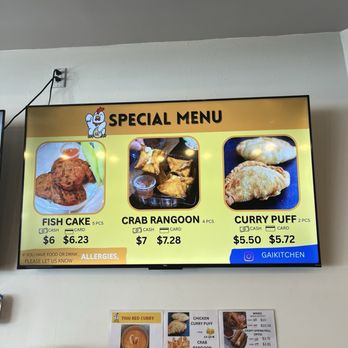 Gai Kitchen - Menu - Thai Near Me - New York, New York
