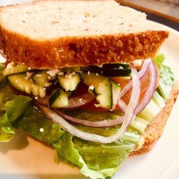Mediterranean Veggie Sandwich