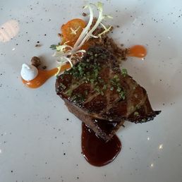 Foie Gras with carrot cake