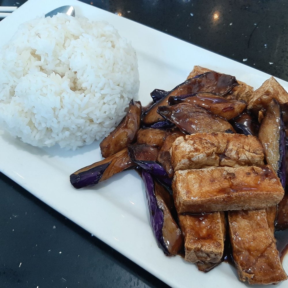 Congee House - Eggplant and Tofu on Rice ($10.95 lunch) - Noodles Near Me - Richmond Hill, Ontario Congee House - Eggplant and Tofu on Rice ($10.95 lunch) - Noodles Near Me - Richmond Hill, Ontario