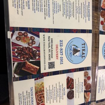 Tikal - Menu - Seafood Near Me - Manhanttan, New York