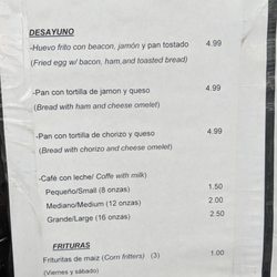 Breakfast Specials