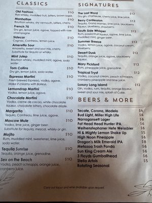 Menu photo 3 The Vault Indy Indianapolis, IN