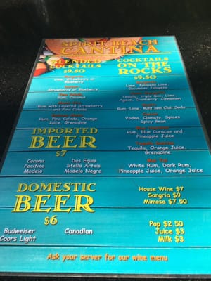 Menu photo 1 Spirit Beach Cantina Osoyoos, BC