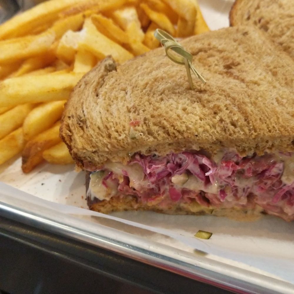 Mash Lab Brewing & Kitchen - Pastrami a little saucy for me but was good - American Near Me - Windsor, Colorado Mash Lab Brewing & Kitchen - Pastrami a little saucy for me but was good - American Near Me - Windsor, Colorado