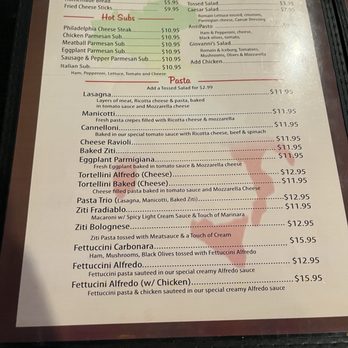 Giovanni's Italian Kitchen - Menu - Italian Near Me - Fort Worth, Texas