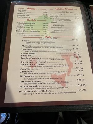 Menu photo 1 Giovanni's Italian Kitchen Fort Worth, TX
