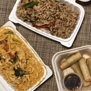Bai Tong on Wheels - Thai Basil Chicken Red Curry Chicken Spring Rolls - Thai Near Me - Bellevue, Washington Bai Tong on Wheels - Thai Basil Chicken Red Curry Chicken Spring Rolls - Thai Near Me - Bellevue, Washington