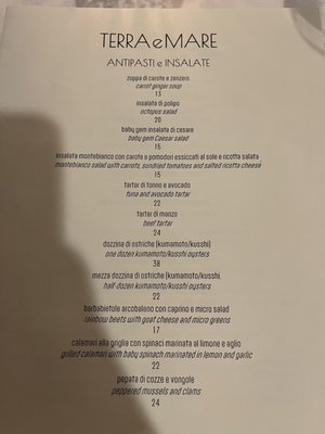 Menu photo 5 Terra e Mare Los Angeles, CA Menu photo 5 Terra e Mare Los Angeles, CA