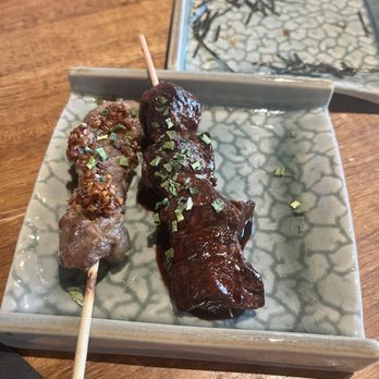 Shinya Shokudo - Garlic skewer and waygu skewer - Izakaya Near Me - Seattle, Washington Shinya Shokudo - Garlic skewer and waygu skewer - Izakaya Near Me - Seattle, Washington