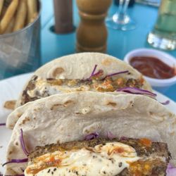 The Mermaid - Mahi tacos with island hot sauce