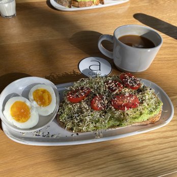 ā café - Everything avocado toast w/ 6 min egg. Yum. - Cafes Near Me - Boise, Idaho