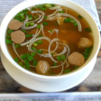 Pho Country - A31. Combination pho with flank steak,  rare steak, meatballs, (tripe and tendons)  Before we added the acutrrimants - Vietnamese Near Me - Carson City, Nevada