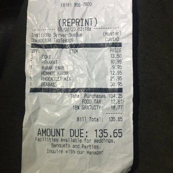 Phoenicia Restaurant - These are most stupid prices I have ever seen. - Lebanese Near Me - Glendale, California Phoenicia Restaurant - These are most stupid prices I have ever seen. - Lebanese Near Me - Glendale, California