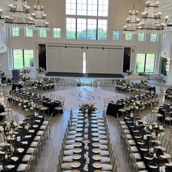 Levity Events - White Dance floor from Levity Events Set-up in Kansas City for a Wedding