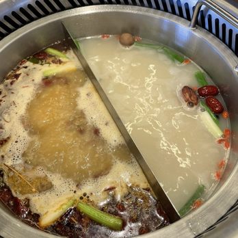 Happy Lamb Hot Pot - Best of Both World Broth - Original and Spicy (TikTok: @justandyvu) - Chinese Near Me - Westminster, California Happy Lamb Hot Pot - Best of Both World Broth - Original and Spicy (TikTok: @justandyvu) - Chinese Near Me - Westminster, California