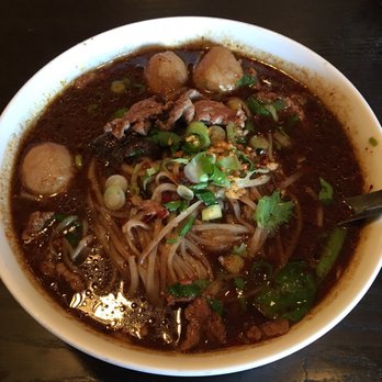 Thai Ashburn - Boat noodle soup. Dark broth is a very good sign - Thai Near Me - Ashburn, Virginia Thai Ashburn - Boat noodle soup. Dark broth is a very good sign - Thai Near Me - Ashburn, Virginia
