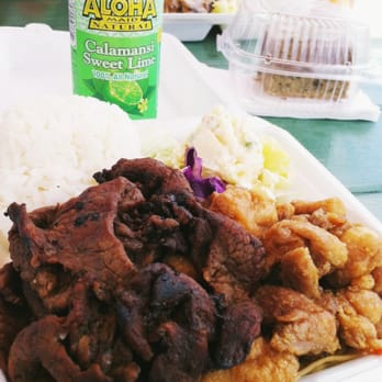 Mark's Place - Combo plate with teri beef & Korean chicken! - Hawaiian Near Me - Lihue, Hawaii Mark's Place - Combo plate with teri beef & Korean chicken! - Hawaiian Near Me - Lihue, Hawaii