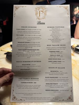 Menu photo 1 Fancy Burger Orem, UT