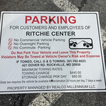 Ritchie Center - Park at your own risk. Sign flew over and scraped the car. Called the management and they said "it's not their problem." - Shopping Centers Near Me - Rockville, Maryland Ritchie Center - Park at your own risk. Sign flew over and scraped the car. Called the management and they said "it's not their problem." - Shopping Centers Near Me - Rockville, Maryland