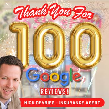 Nick DeVries - State Farm Insurance Agent - 100 Google Reviews! Thank you to everyone who took the time to share their experience. Your support means so much, and we're ... - Home & Rental Insurance Near Me - Eagan, Minnesota Nick DeVries - State Farm Insurance Agent - 100 Google Reviews! Thank you to everyone who took the time to share their experience. Your support means so much, and we're ... - Home & Rental Insurance Near Me - Eagan, Minnesota