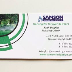 SAMSON Irrigation System - 05/22/2017