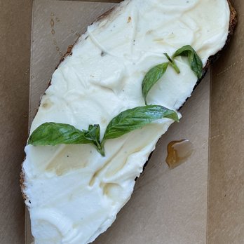 bwè kafe - Ricotta, Honey and Basil Toast - Cafes Near Me - Jersey City, New Jersey