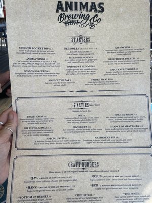 Menu photo 2 Animas River Beer Garden Durango, CO