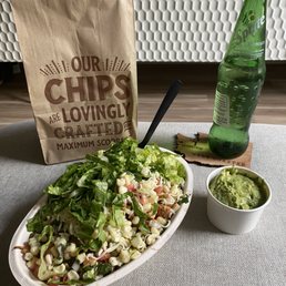 Chicken Burrito Bowl Chips and Guacamole Chicken Burrito Bowl Chips and Guacamole