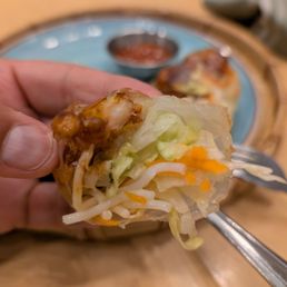 1/2 Grilled Shrimp Spring Roll