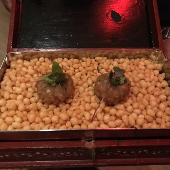 Indian Accent - Chickpea Patty delivered in a box - Indian Near Me - New York, New York Indian Accent - Chickpea Patty delivered in a box - Indian Near Me - New York, New York