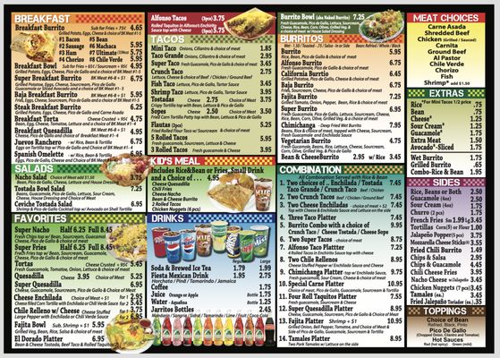 Menu photo 4 Alfonso's Taco Shop Bakersfield, CA