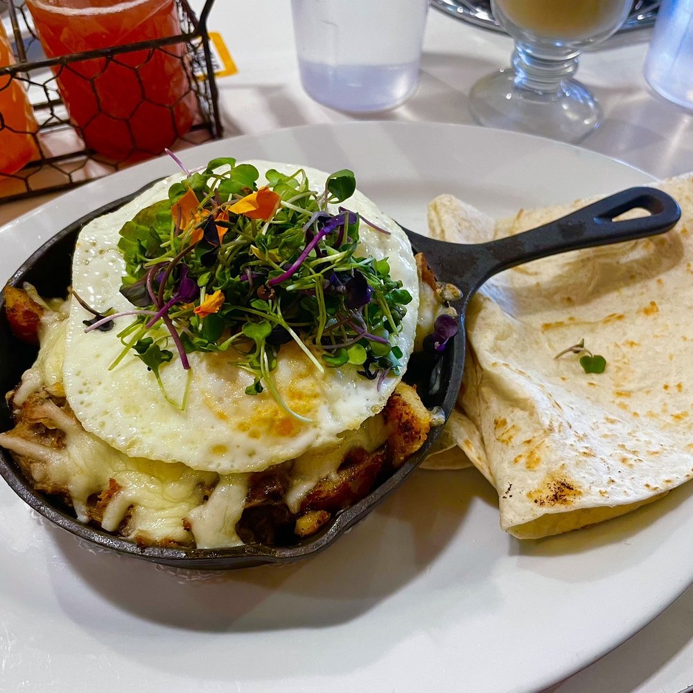 Morning Squeeze - Green Chile Pork Skillet - Breakfast & Brunch Near Me - Phoenix, Arizona Morning Squeeze - Green Chile Pork Skillet - Breakfast & Brunch Near Me - Phoenix, Arizona